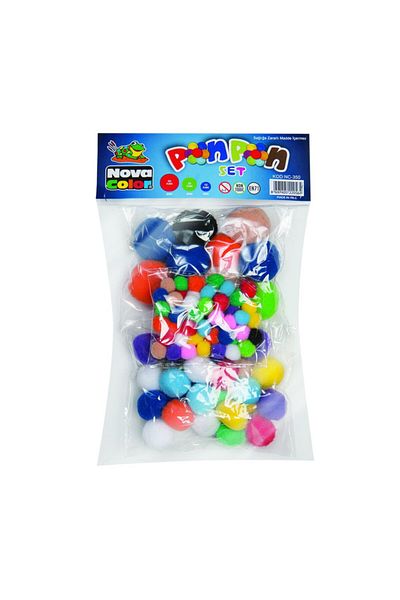 Nova Color 85 Pompom Nc-350 Σετ 3 τεμαχίων