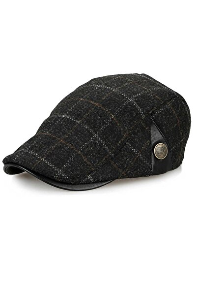 WINNERS London Siyah Ekose Kışlık Spor Kasket