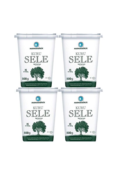 MarmaraBirlik Kuru Sele Zeytin 800 gr (321-350) Xs 4 Adet