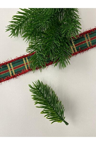 Genel Markalar Yeşil 10'lu Çam Dalı Seti Yılbaşı ve Noel Süsü, Şık Dekorasyon...