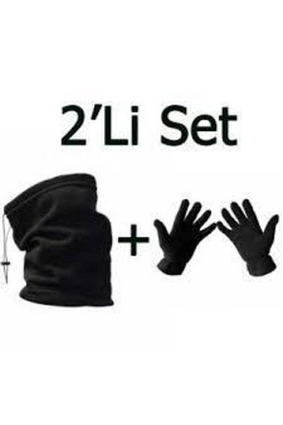 Silyon Askeri Giyim Polar Gloves and Polar Neck Collar Military Set Set of 2