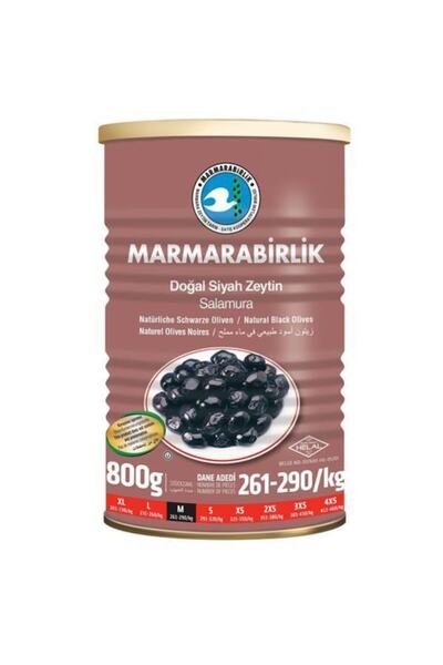 MarmaraBirlik Salamura Siyah Zeytin 800 gr.