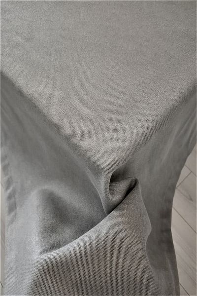 eno concept Suede Texture Washable Ironable Gray Tablecloth