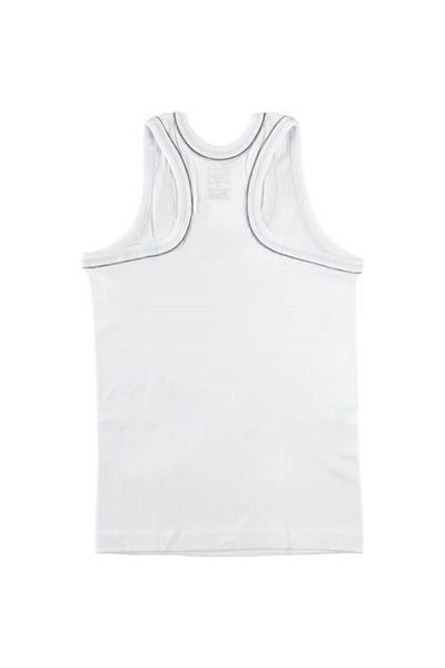 Tutku Tricou de atletism pentru copii de culoare albă cu nervuri, 3 bucăți