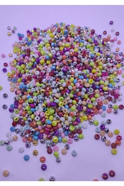 platin hediyelik 100 جرام خرز كريستالي بلاستيكي مختلط الألوان خرز مادة المجوه...