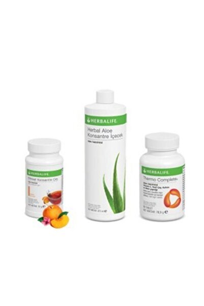 Herbalife 1x Konsantre Çay Şeftali Aromalı ,1x Thermo Complete ,1x Konsantre ...