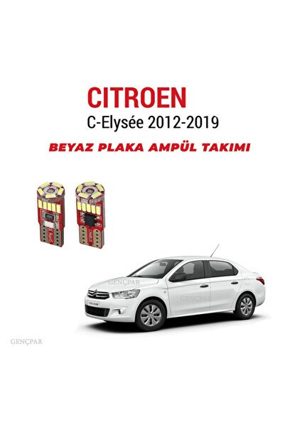 GPR AUTO PARTS Citroen C Elysee Plaka Ampül Set Beyaz Arıza Işığı Yakmaz(canbus)