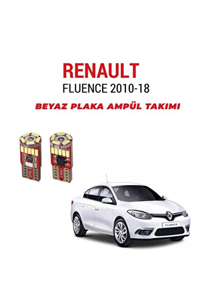 Sentinel Renault Fluence Plaka Ampül Set Beyaz Arıza Işığı Yakmaz(canbus)