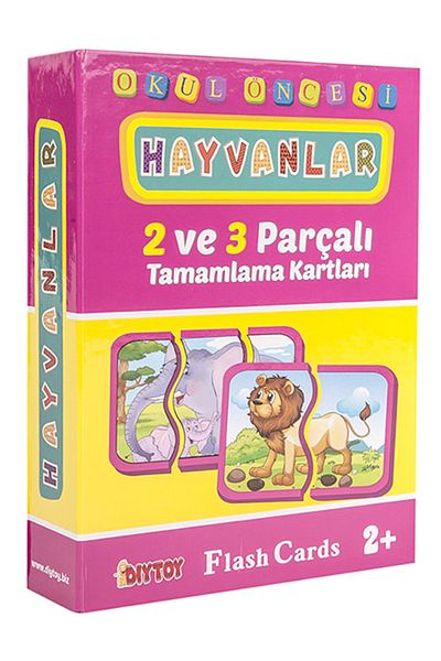 Diytoy Completing Animals Cards Baby Puzzle