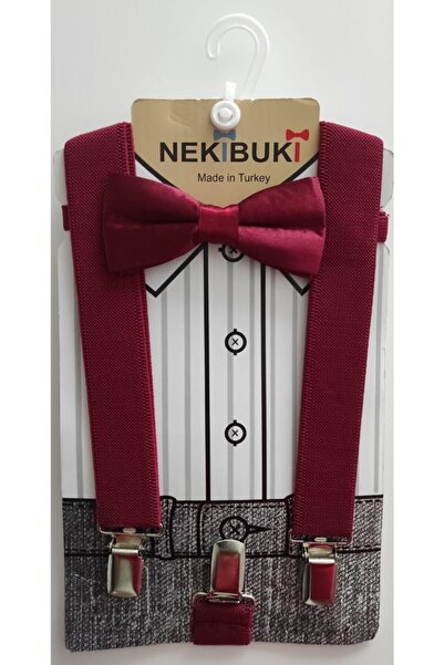 NEKİBUKİ Set pantalona za dečake, tregera i leptir mašne