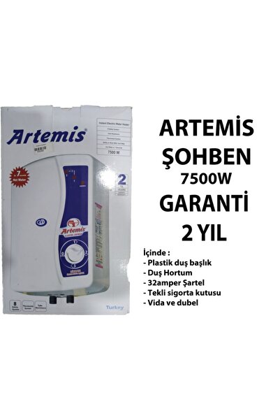 ARTEMİS Ani Su Isıtıcısı / Banyo Şofben - Şohben / Şofben