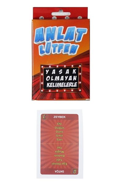 RoseRoi Tell Please Mini Taboo Intelligence Card Game