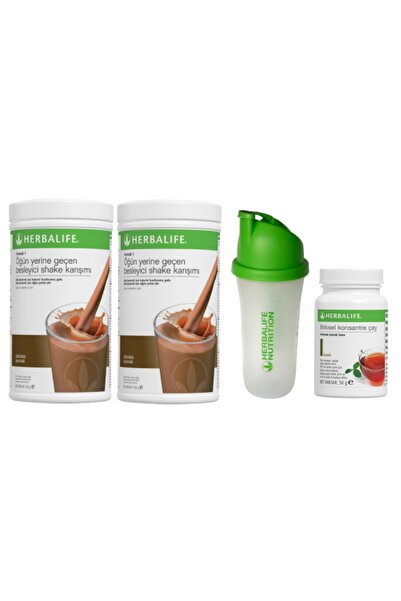 Herbalife Shake Çikolata 2 Adet + Klasik Çay + Shaker Ve Diyet Listesi Hediye