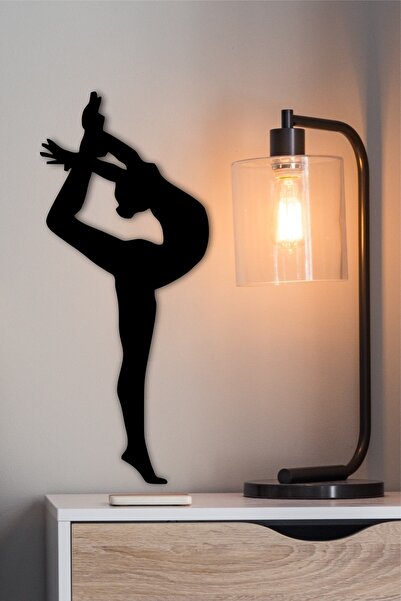 Decorative Ballerina Wall Ornament Wooden Ballet Dance and Gymnastics Wall Decor
