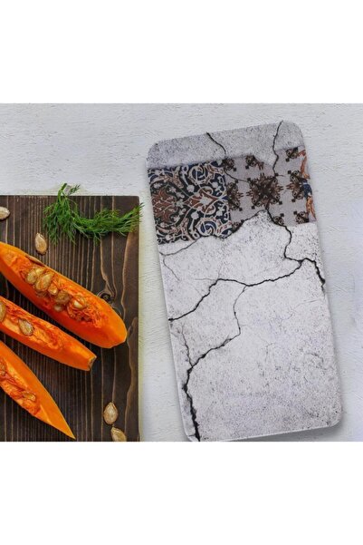 Keramika Kayık Kare Sıera 33*17 Cm Mat Transparan Beyaz 021 18192 2 Li