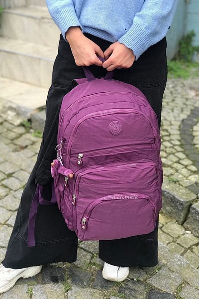 DodoButik Rucsac de damă clinker de mărime mare - cu buzunare multiple