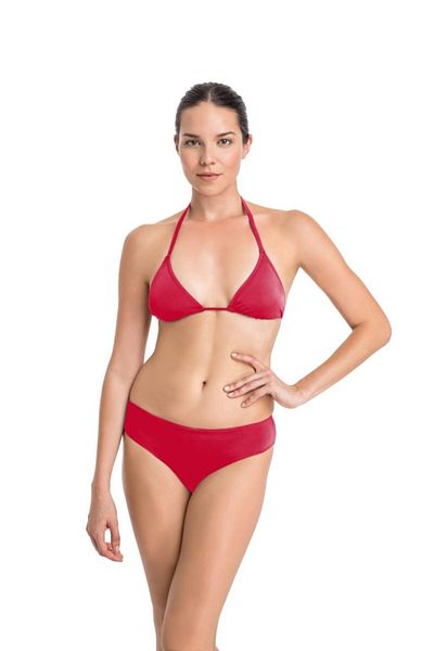 Dagi Rote Bikinihose mit niedriger Taille