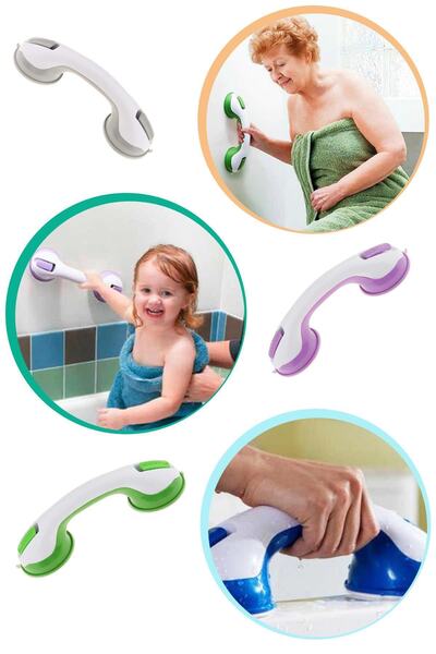 Hayveys مساعدة مقبض الحمام حامل قفل شفط كأس حامل فراغ