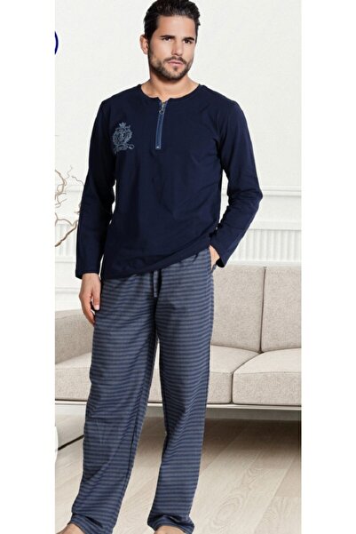 Doremi Erkek Lacivert Prussian Blue Pijama Takımı
