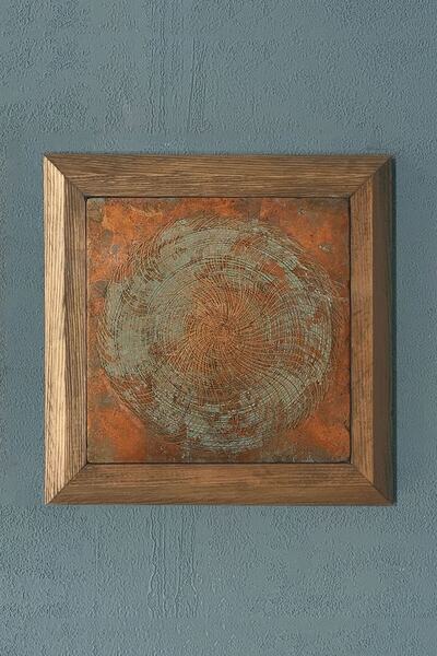 Oscar Stone Decor Masif Çerçeveli Taş Tablo 28x28 cm