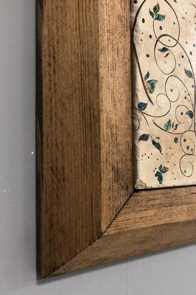 Oscar Stone Decor Masif Çerçeveli Şahmeran Doğaltaş Tablo 28x28 Cm