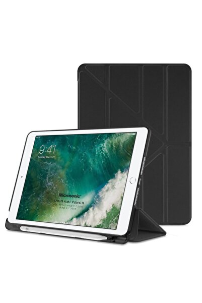 Microsonic Ipad 9.7 2017 Kılıf (A1822-a1823) Origami Pencil Siyah