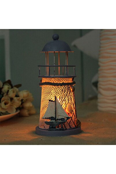 OEM Dekor Deniz Feneri Mumluk 13cm