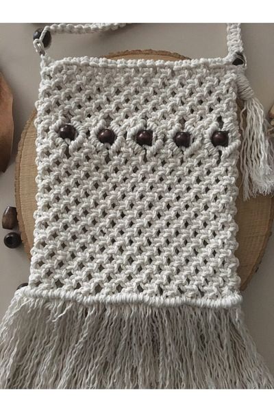 EL YAPIMI Geanta de dama Macrame
