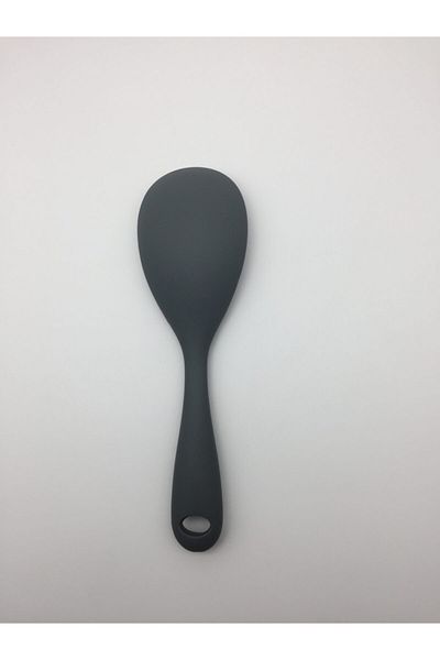 Multiamo Heat Resistant Silicone Gray Short Spoon