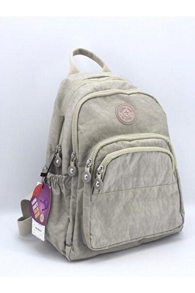 MEGA ÇANTA حقيبة ظهر من القماش الكريمي من كلينير