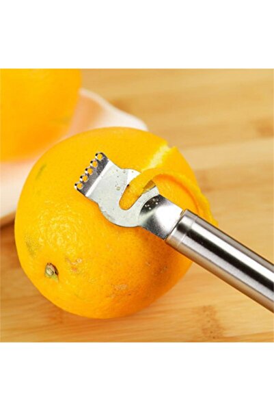 FırsatYeri Ergonomik Metal Limon Portakal Kabuğu Soyma Aparatı 16 cm Çift Başlıklı Hızlı Soyma Narenciye Soyucu