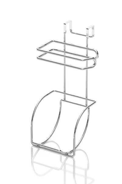 Teknotel REFILL TOILET PAPER HOLDER WITH HANGING TOILET COVER CHROME SF282