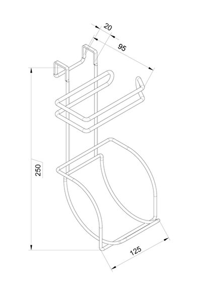 Teknotel REFILL TOILET PAPER HOLDER WITH HANGING TOILET COVER CHROME SF282
