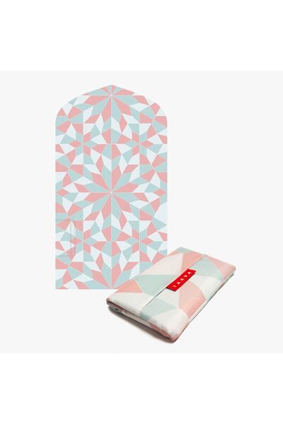 TAKVA سجادة صلاة محمولة للجيب| صلاة سفر، سجادة صلاة قابلة للطي، هدية رمضان المثالية (وردي)