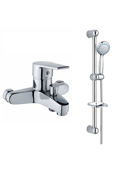 Sardıcı Banyo Bataryası Ve Sürgülü Duş Seti Spiral Hortumu 150 Cm