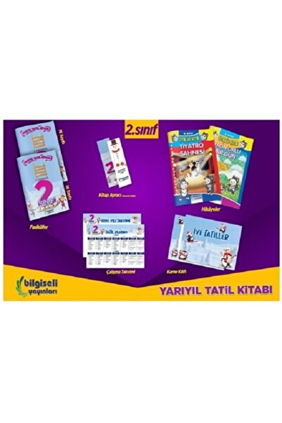 Bilgiseli Yayınları 2.sınıf Yarıyıl Tatil Kitabı (karne Kılıfı Hediyeli)