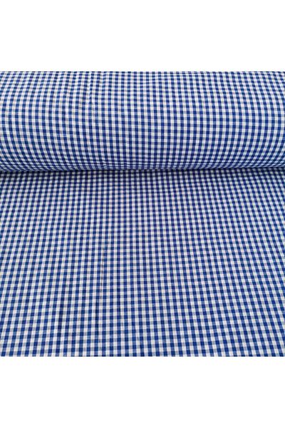 Adalilar Țesătură Zefir Gingham albastră (metru)