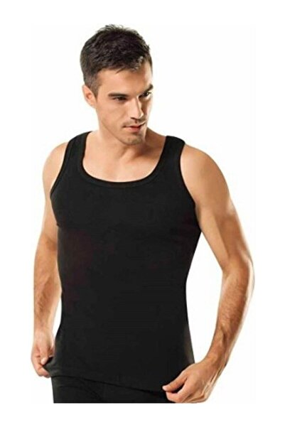 Tutku قميص داخلي رياضي مضلع باللون الأسود للرجال
