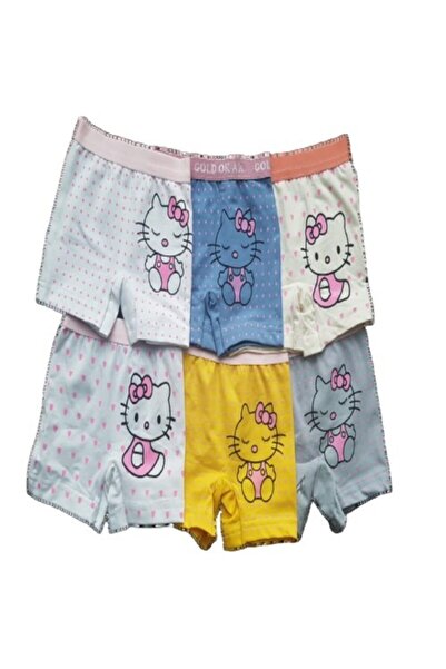 UMKEM Boxeri pentru fete de culoare mixtă, 6 piese, 3-10 ani