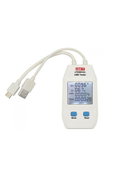Unit Ut658dual Çift Çıkışlı Usb Akım Gerilim Test Cihazı