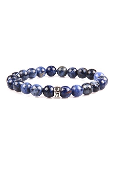 Fikir Harika Unisex Mavi Obsidyen Taşı Denge Enerji Bileklik Fh14887