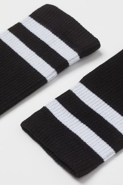 MEM SOCKS Κάλτσες τένις 5 τεμαχίων μακριές ριγέ κάλτσες