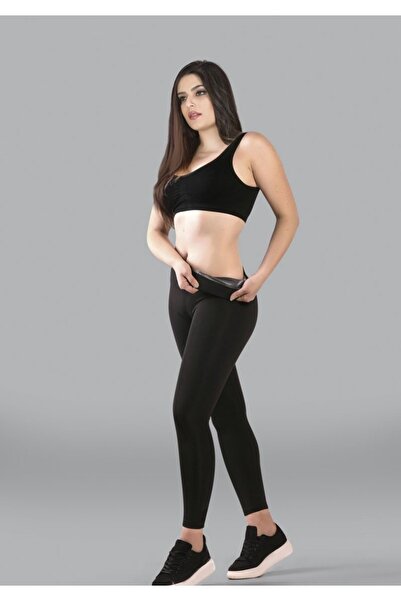 Sistina Women's Black Thermal Sauna Tights