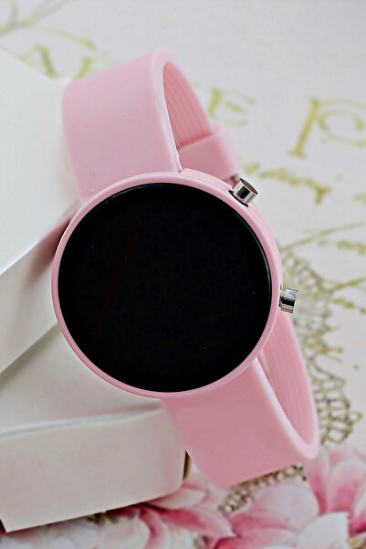 C & T Publishing C&t بودرة وردية LED للفتيات الكبيرات - ساعة يد للفتيات الصغيرات