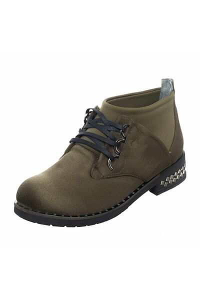 İriadam K406-4 Khaki Suede Large Size Women's Boots