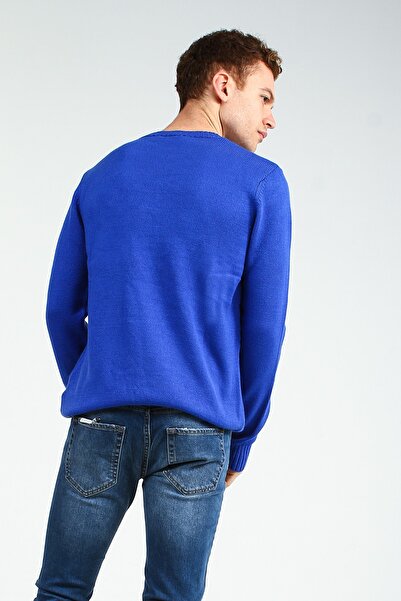 Collezione Sax Велосипедний комір, еластичний низ, довгі рукави, базовий чоловічий трикотажний светр