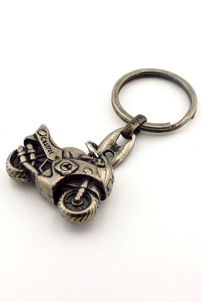 Solfera Racing Engine Motorcycle Antiquated Metal Keychain Kc851