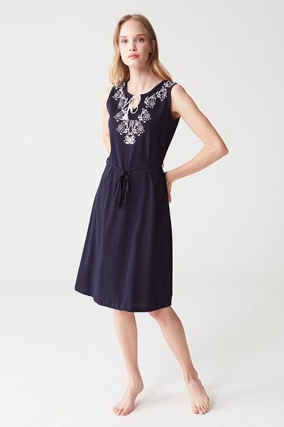 Mod Collection Women's Navy Blue Sleeveless Dress