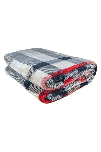 MİNK Red Lacasa Double Blanket - Polyester, 200x240cm, 1084
