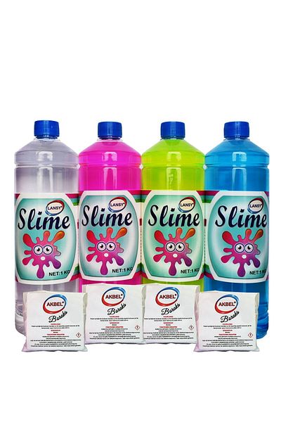 Get Lock Lansy Slime Play Gel Set 4 Colors 4X1 kg + Borax